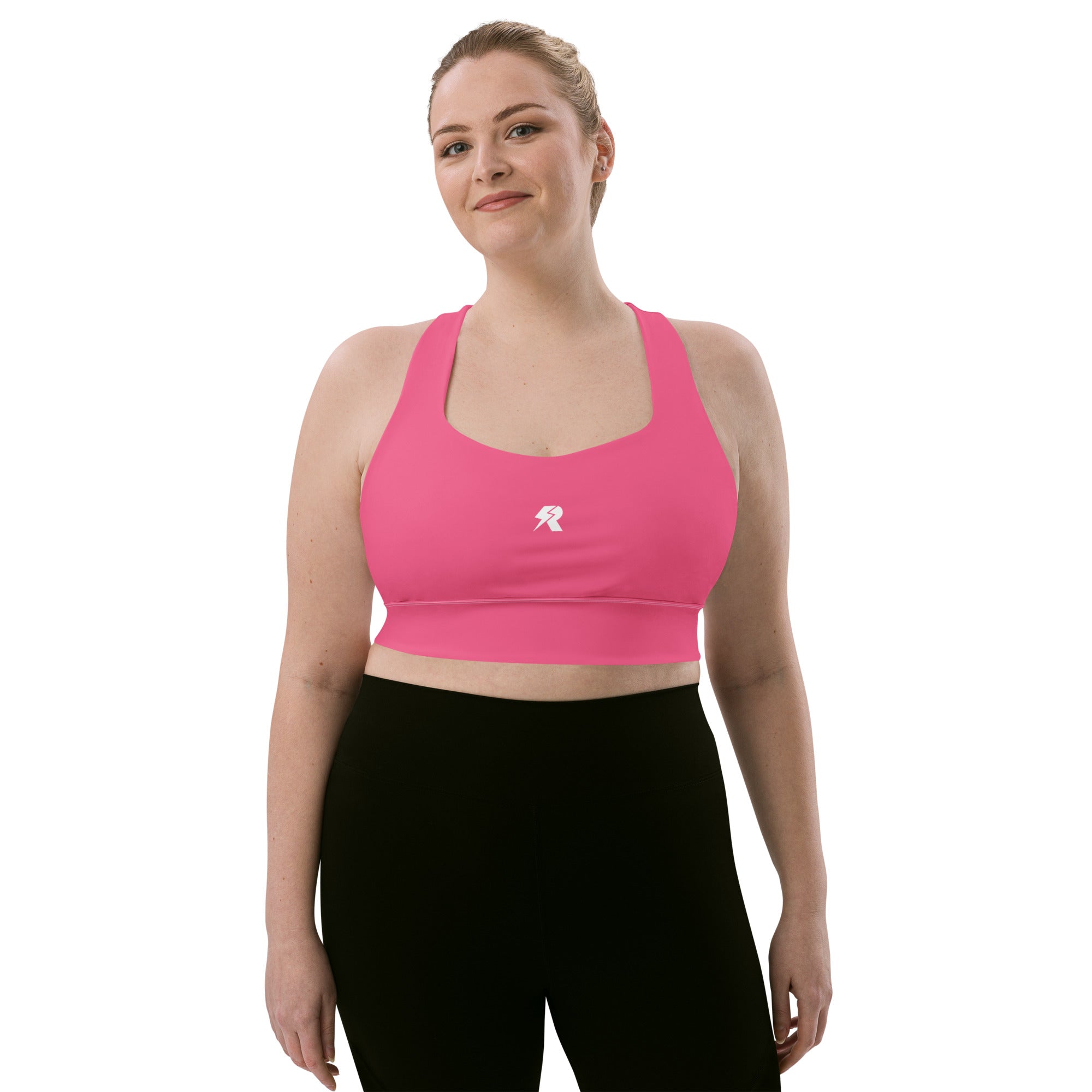 Brink Pink Longline Sports Bra